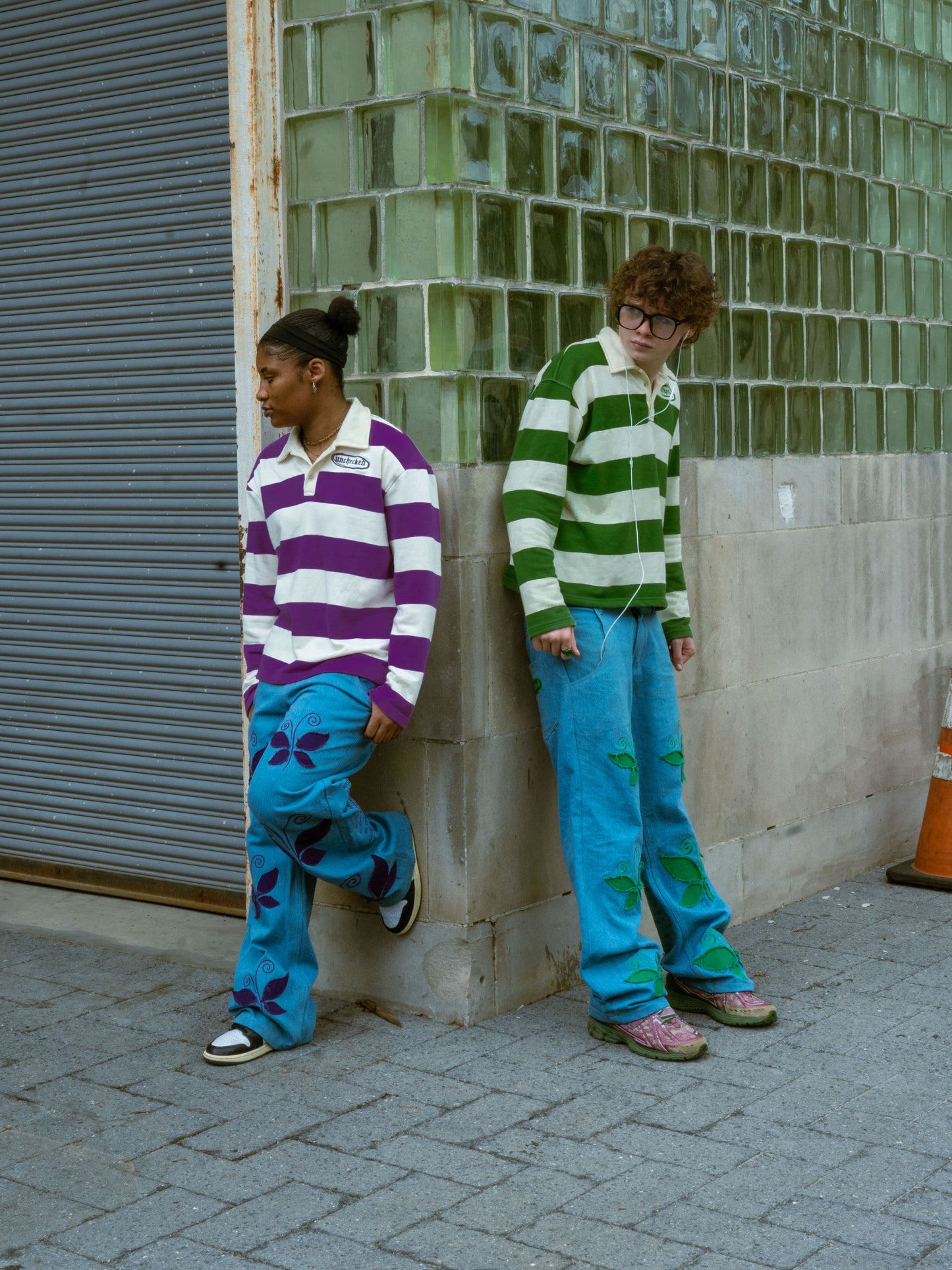 Purple Striped Sweater Full Set LIMITED