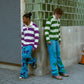 Green Striped Sweater Full Set LIMITED
