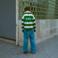 Green Striped Sweater Full Set LIMITED
