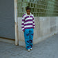Purple Striped Sweater Full Set LIMITED